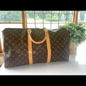 💗 Louis Vuitton Keepall Bandouliere 50 Duffle Bag Luggage Tote Travel Duffle 💗